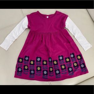 Tea Collection Dress 5 Long Sleeve Pink